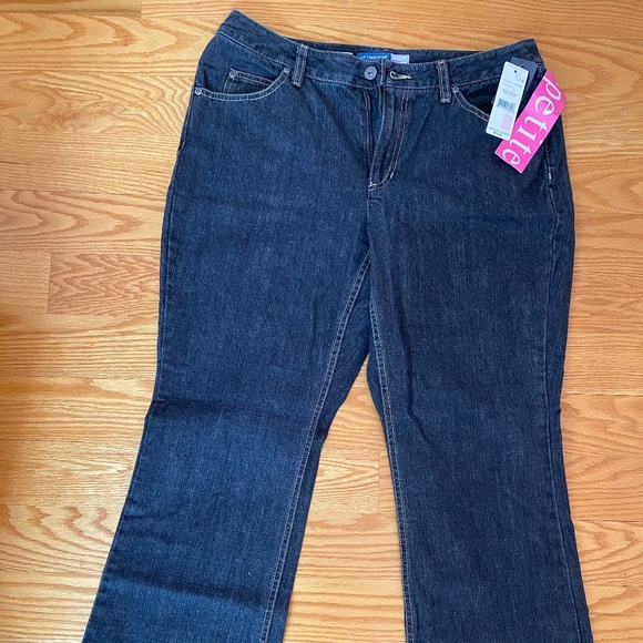 Liz Claiborne jeans, NWT, washed out black, petites, 14P - Picture 1 of 7
